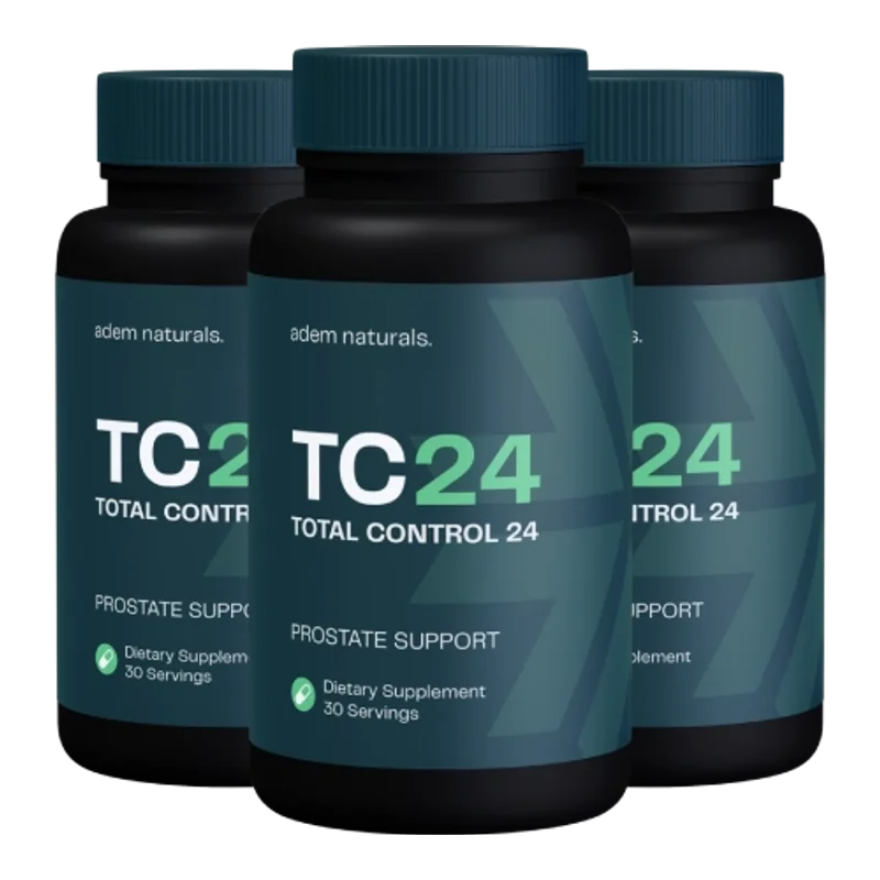 Total Control 24 Men's Wellness Relief Supplement — 3 Bottle / 90 Day Pack